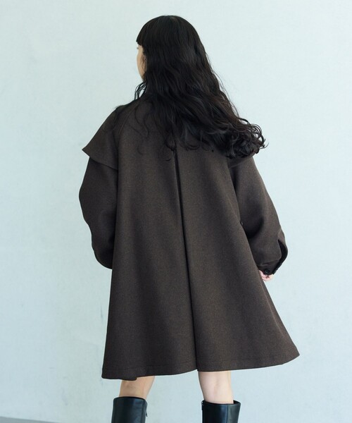 「FREAK'S STORE」 ステンカラーコート フリ- グリーン レディース