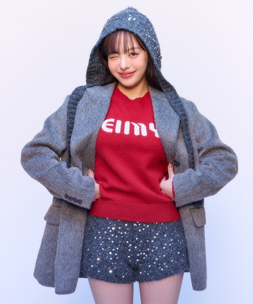 EIMY ISTOIRE（エイミーイストワール） 長袖ニット F サックスブルー