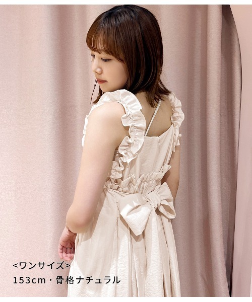 PEACH JOHN（ピーチジョン） ワンピース フリルギャザーバックリボン