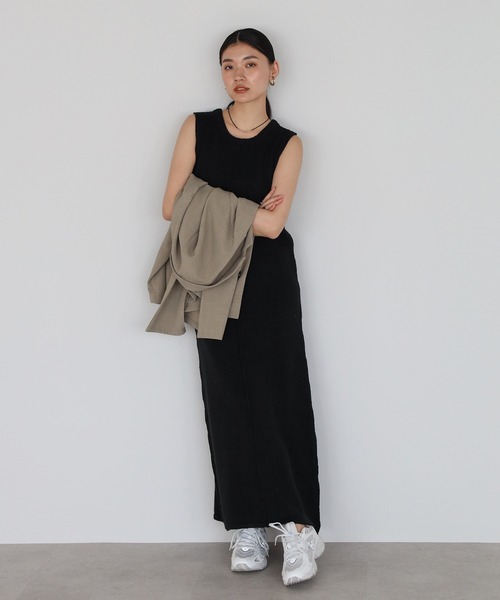 ENC ワンピース sleeveless summer knit one piece / ノースリ