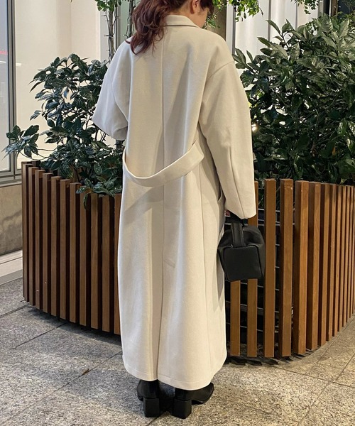 「AS KNOW AS PINKY」 チェスターコート FREE ブラック レディース_画像3