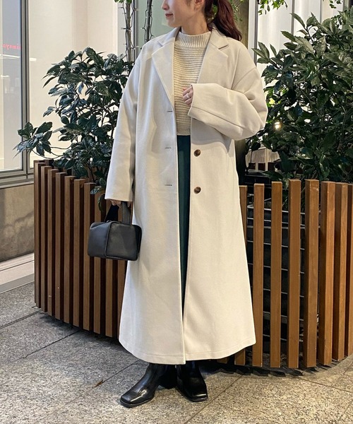 「AS KNOW AS PINKY」 チェスターコート FREE ブラック レディース_画像5