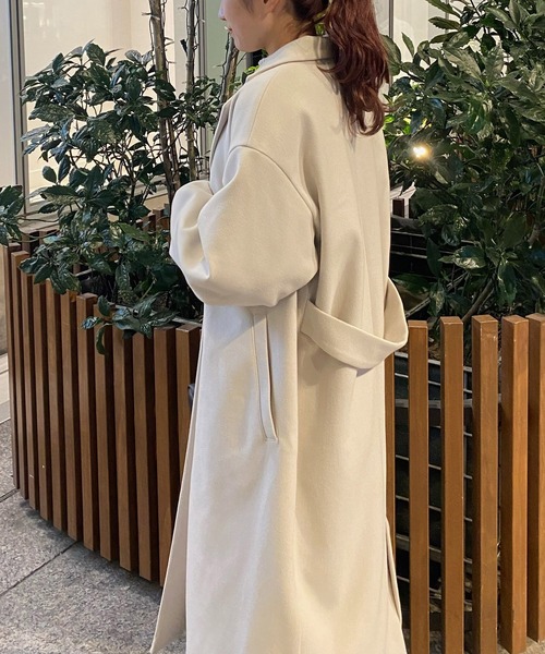 「AS KNOW AS PINKY」 チェスターコート FREE ブラック レディース_画像7