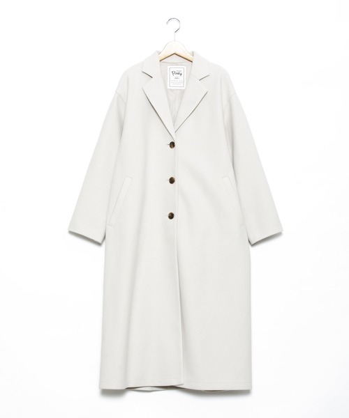 「AS KNOW AS PINKY」 チェスターコート FREE ブラック レディース_画像8