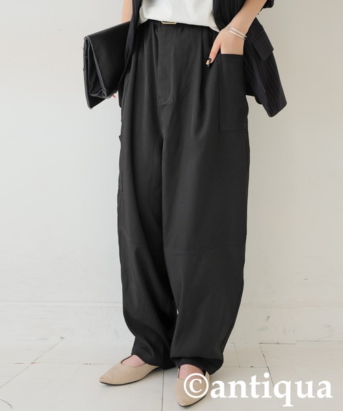 antiqua（アンティカ） ワイドパンツ パンツ アシンメトリーポケット