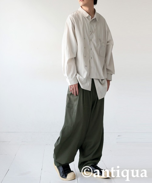 antiqua（アンティカ） ワイドパンツ パンツ アシンメトリーポケット