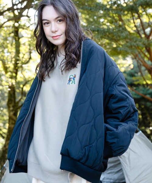「OUTDOOR PRODUCTS APPAREL」 ブルゾン MEDIUM カーキ レディース_画像4