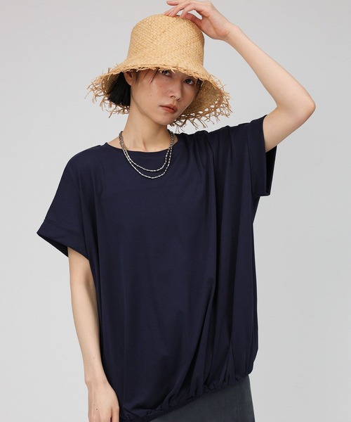 tシャツ 裾ギャザーTEE レディース