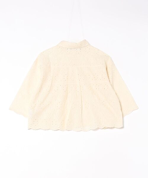 STYLEBLOCK ブラウス シャツ スカラップコットンレースハーフ
