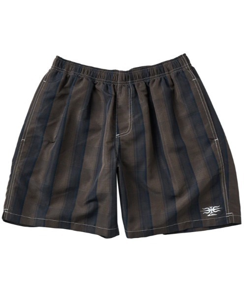 Quiksilver ボードショーツ Mグレー・チェック Quiksilver（クイックシルバー） 水着 MERCURY PLAID VOLLEY/クイック