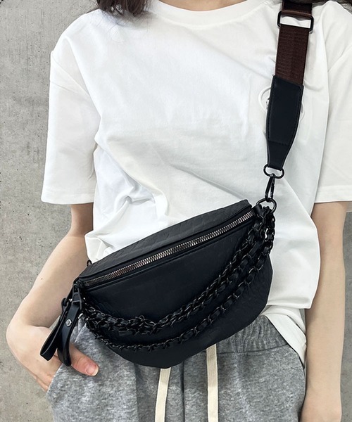 美品 Alexander Wang ショルダーバッグ ウエストポーチ alexanderwang ATTICA ベルトバッグ ラインストーン (Alexander Wang