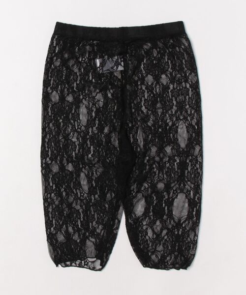 SIIILON 黒レース ハーフパンツ レギンス WEGO パンツ WEGO/レース膝丈レギンスパンツ レディース