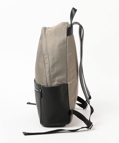 トートバッグ PELLETIER / ナイロン × レザー コンビネーション デイパック メンズの画像