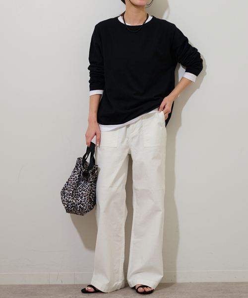 JOURNAL STANDARD relume ワイドベイカーパンツ ホワイト ジャーナルスタンダード レリューム JOURNAL STANDARD relume