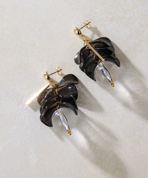 お待たせ! ear PAPILLONNER ピアス 「チタンポスト」ジューシークリスタル チャーム