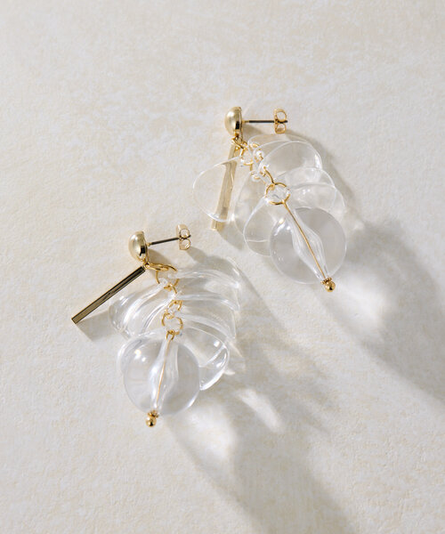 SATELLITE ピアス パリで購入 未使用 ear PAPILLONNER ピアス 「チタンポスト」ジューシークリスタル