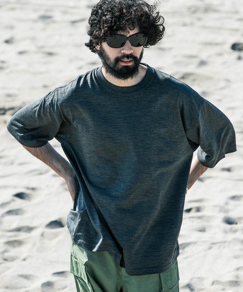 URBAN RESEARCH ウォッシャブルメリノウールショートスリーブTシャツ URBAN RESEARCH tシャツ new basic ウォッシャブルメリノウール
