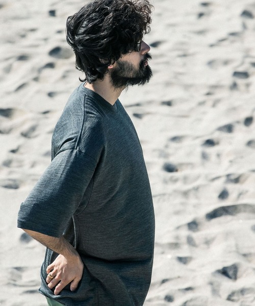 URBAN RESEARCH ウォッシャブルメリノウールショートスリーブTシャツ URBAN RESEARCH tシャツ new basic ウォッシャブルメリノウール
