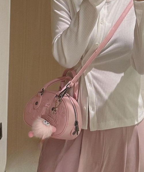 suppli mohh ショルダーバッグ バッグ 型押しモチーフラウンド
