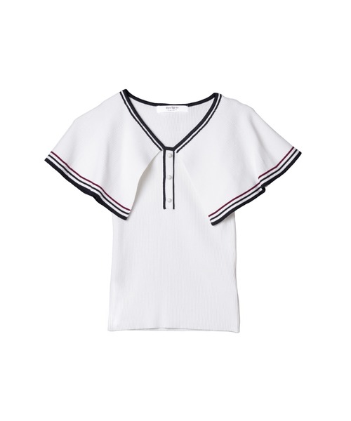 Her lip to tシャツ Big Collar Summer Knit Top レディース