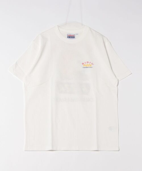 tシャツ 「California T-shirt」PIZZAバックプリントTシャツ ショート