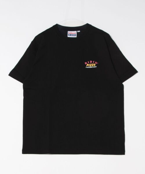 tシャツ 「California T-shirt」PIZZAバックプリントTシャツ ショート