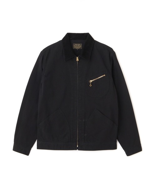 Schott 星条旗 ブラック × ネイビー ブルゾン ジャケット コットン 綿 Navy blue casual jacket - Kenny | Schott NYC®