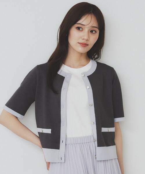 カジュアルでかわいい ふんわりAライン 半袖 バイカラ― アンドカワイイ And Kawaii バイカラーTシャツ 半袖 カジュアル