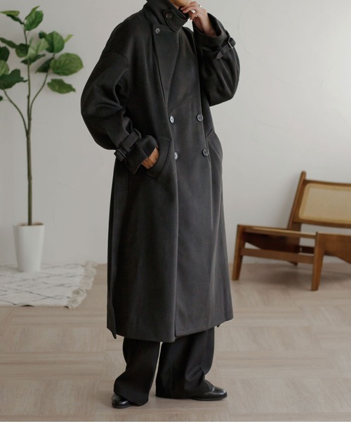 「epnok」 チェスターコート MEDIUM ブラウン メンズ_画像8