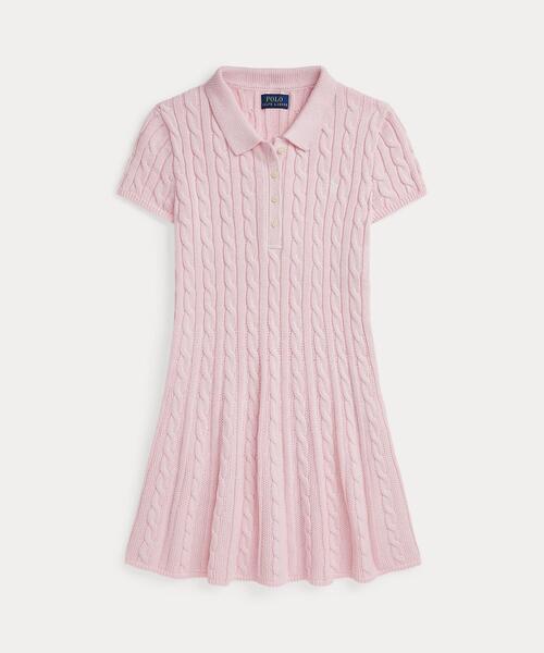 ポロ　ラルフローレン　ケーブルニット 半袖　ワンピース　160 Polo Ralph Lauren Childrenswear ラルフローレン ワンピース ケーブル
