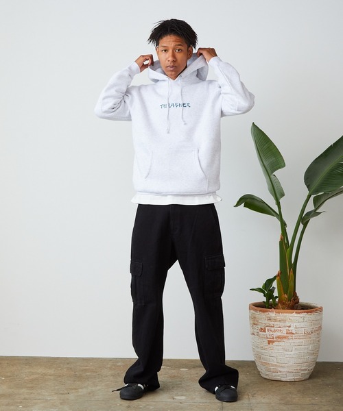 パーカー THRASHER/スラッシャー SANSKRIT BOX2 HOODIE サンスクリット フーディー レディース THRASHER パーカー THRASHER/スラッシャー SANSKRIT BOX2 HOODIE