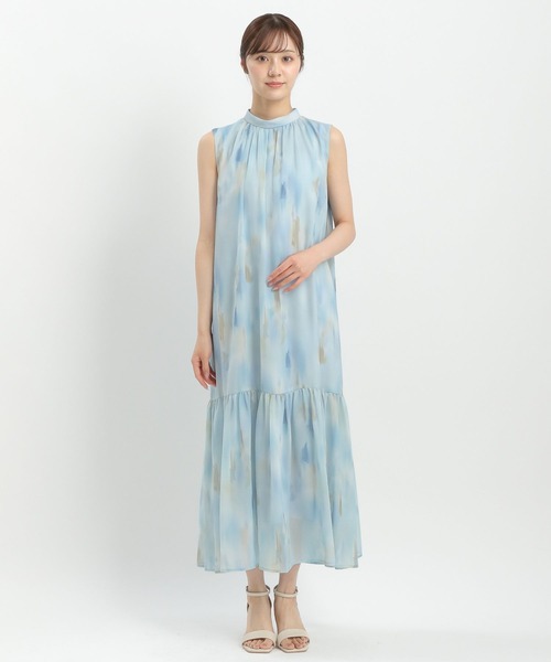 MARBLE ワンピース Andemiu（アンデミュウ） ワンピース マーブルプリントワンピース