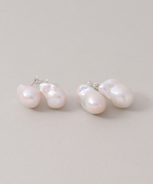 ピアス 「WEB限定」「SAMH by LILAS」 オイスターパールピアス SV(両耳) レディースの画像