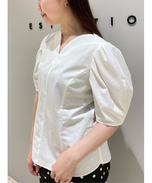ブラウス シャツ ESTNATION / ハートネックブラウス レディース ESTNATION / ハートネックブラウス｜ESTNATION ONLINE STORE