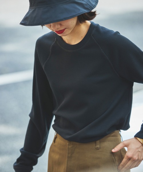 「AIGLE」 長(zhǎng)袖Tシャツ M ダークグリーン メンズ