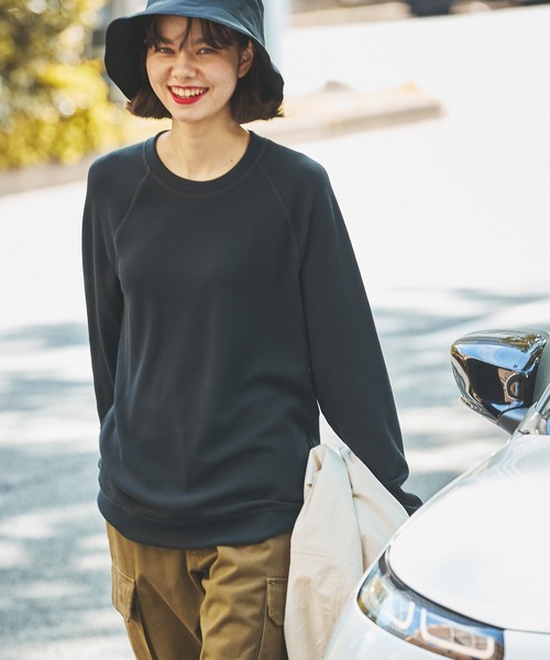 「AIGLE」 長(zhǎng)袖Tシャツ M ダークグリーン メンズ