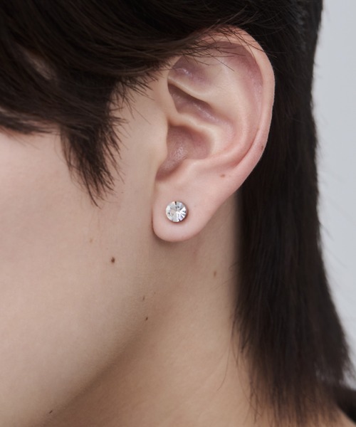 WYZ イヤリング 「 金属アレルギー対応 」カラービジュー ピアス風