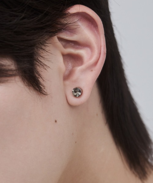 WYZ イヤリング 「 金属アレルギー対応 」カラービジュー ピアス風