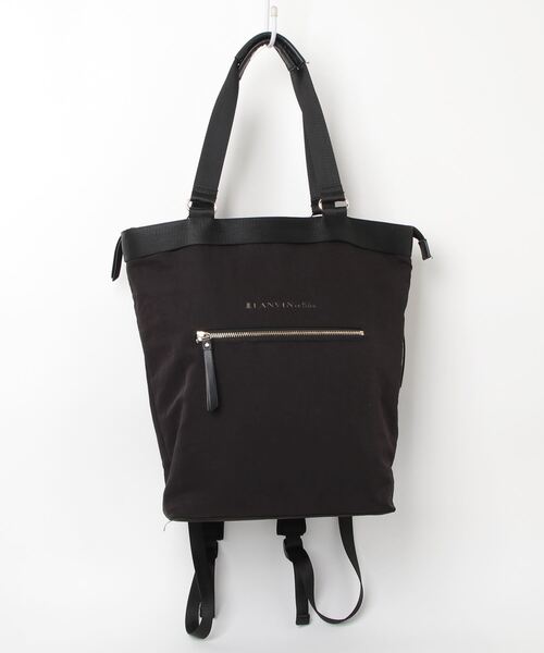 LANVIN en Bleu ランバン バリエ 2wayかごバッグ ブラック LANVIN en Bleu クラリス 2wayバッグ ブラック -ファッション