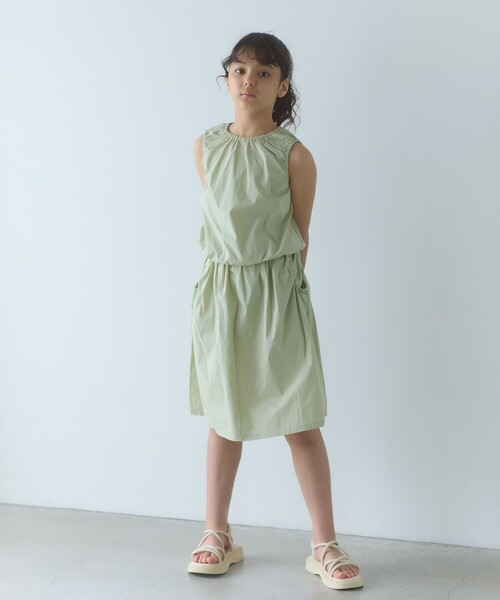 green label relaxing ワンピース ギャザーセットアップ