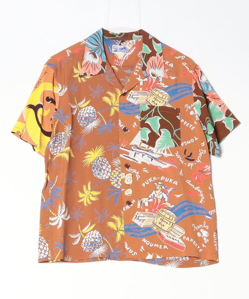 SUN SURF 半袖シャツ M Beamsコラボ SUN SURF 「SUN SURF」 半袖シャツ「BEAMSコラボ」 LARGE