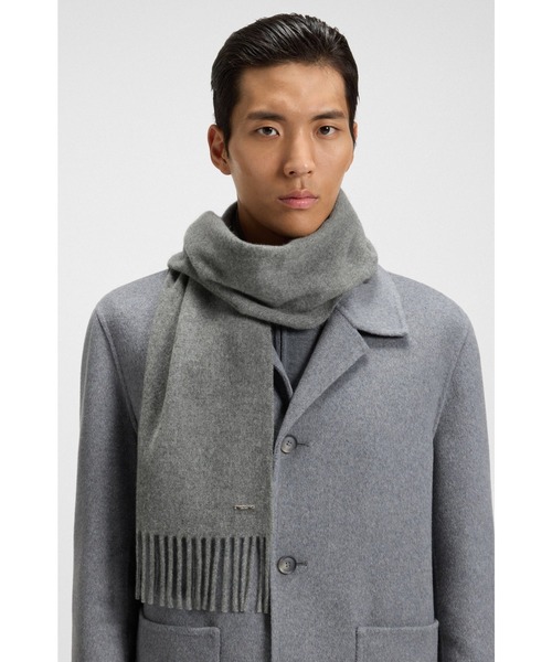 BOSS（HUGO BOSS） マフラー カシミア ツイストフリンジ メンズ