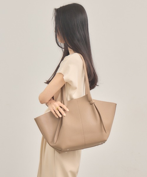 NEUNA（ヌナ） トートバッグ 「ポーチ付き！」ノットフェイクレザー