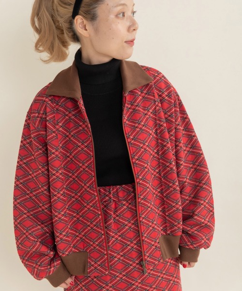 CHILD WOMAN（チャイルドウーマン） ブルゾン アウター チェック柄