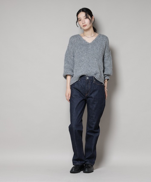 専用ページ！Ameri デニムトップス Ameri（アメリ）の「DENIM SWEAT OVER TOP（スウェット）」 - WEAR