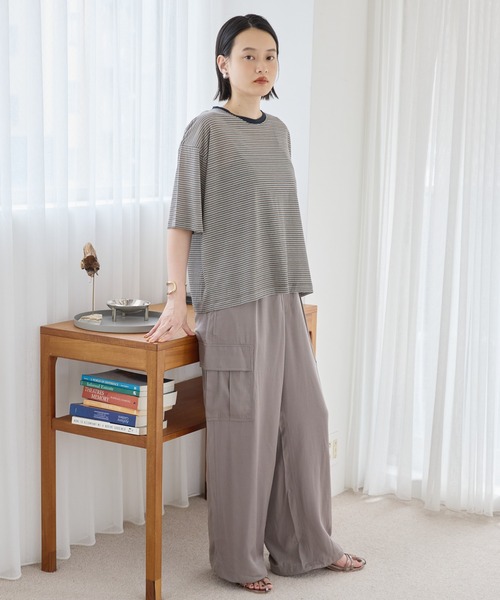 AMERICAN HOLIC パンツ サテンカーゴパンツ レディース