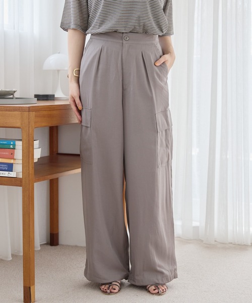 AMERICAN HOLIC（アメリカンホリック） パンツ サテンカーゴパンツ