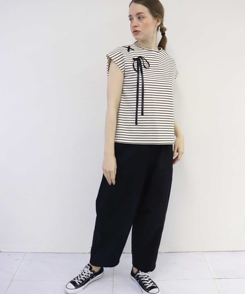 「haupia」 ノースリーブトップス MEDIUM ホワイト レディース_画像3