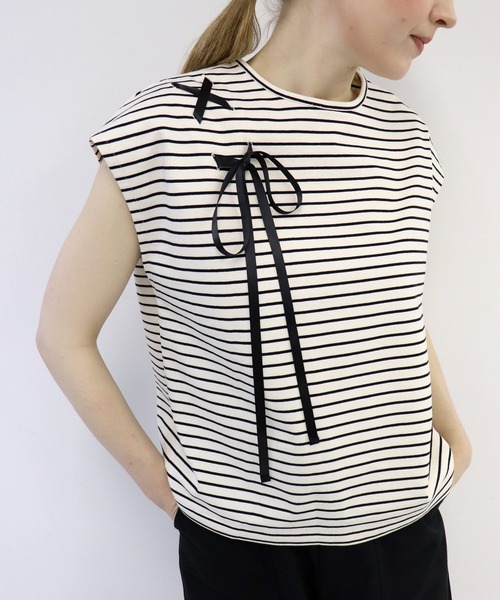 「haupia」 ノースリーブトップス MEDIUM ホワイト レディース_画像5