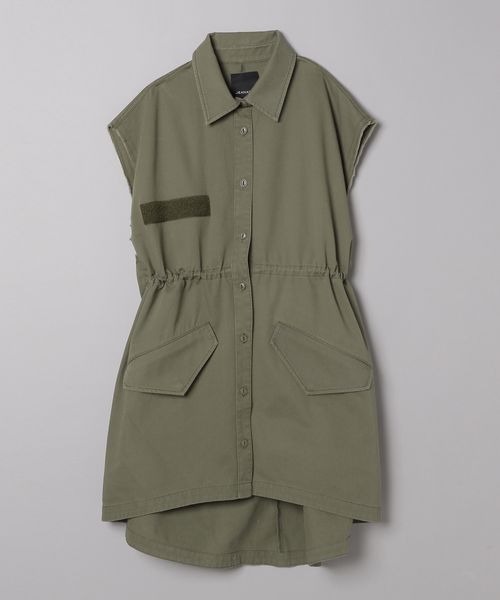 「JEANASIS」 半袖シャツ FREE オレンジ レディース_画像4